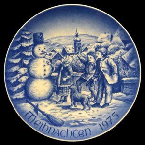 Vintage 1975 Bareuther German Christmas Plate, Limited Edition